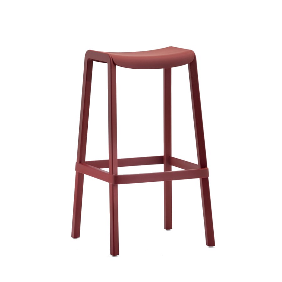 Barpall Dome 268, sh.76 cm, stapelbar, röd