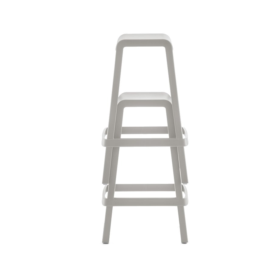 Barpall Dome 267, sh. 65 cm, stapelbar, grå