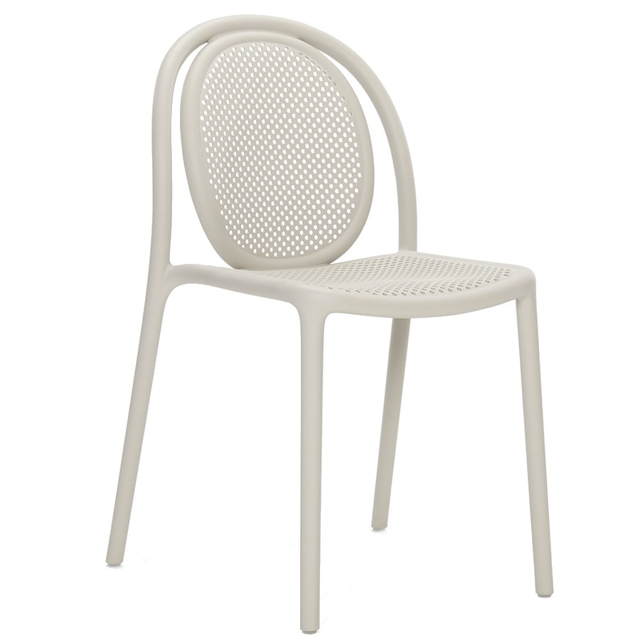 Stol Remind 3730, sh.46 cm, stapelbar, duvgrå