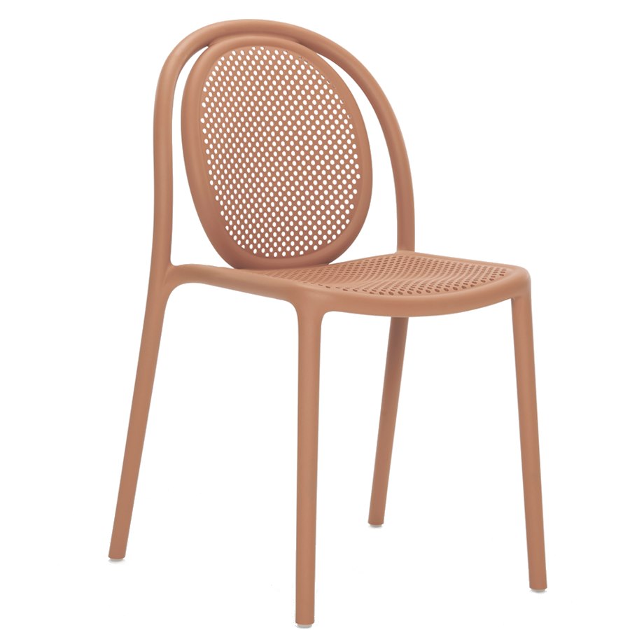 Stol Remind 3730, sh.46 cm, stapelbar, brun