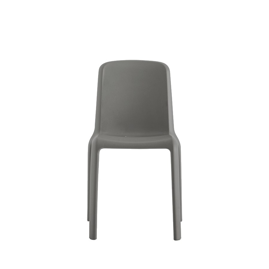 Stol Snow 300, sh.45,5 cm, stapelbar, mörkgrå