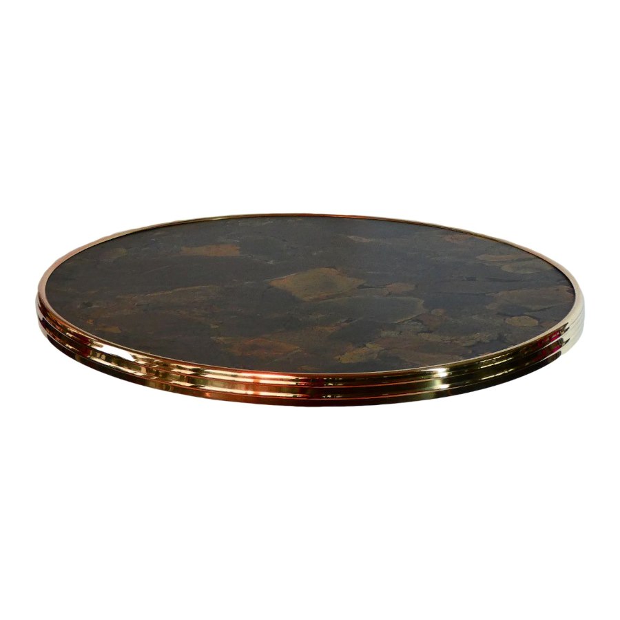 Bordsskiva Bistro exclusive, dia 60, infinity, koppar