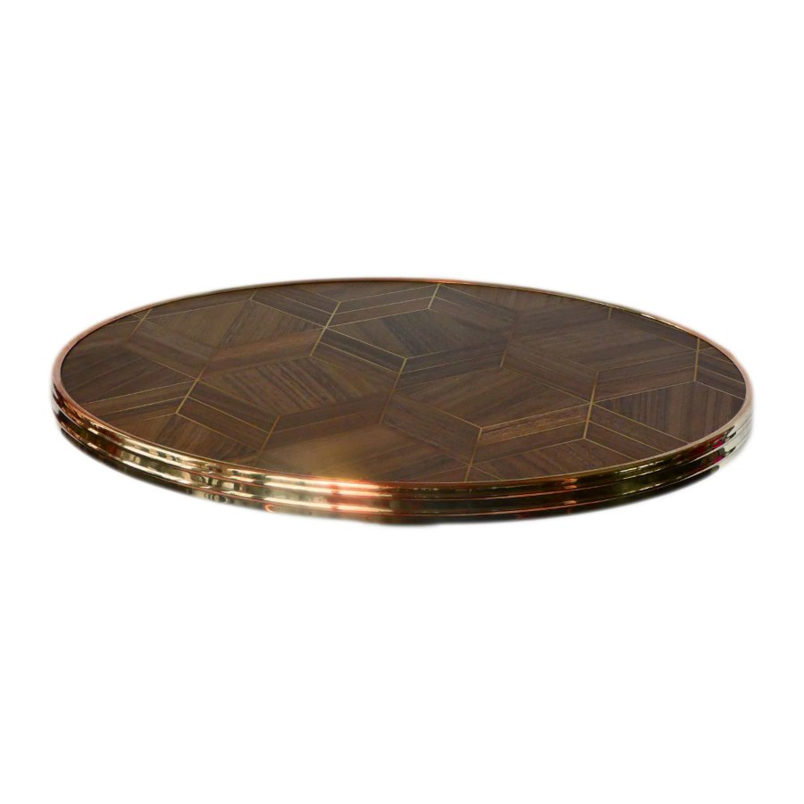 Bordsskiva Bistro exclusive, dia 70, liam guld, koppar