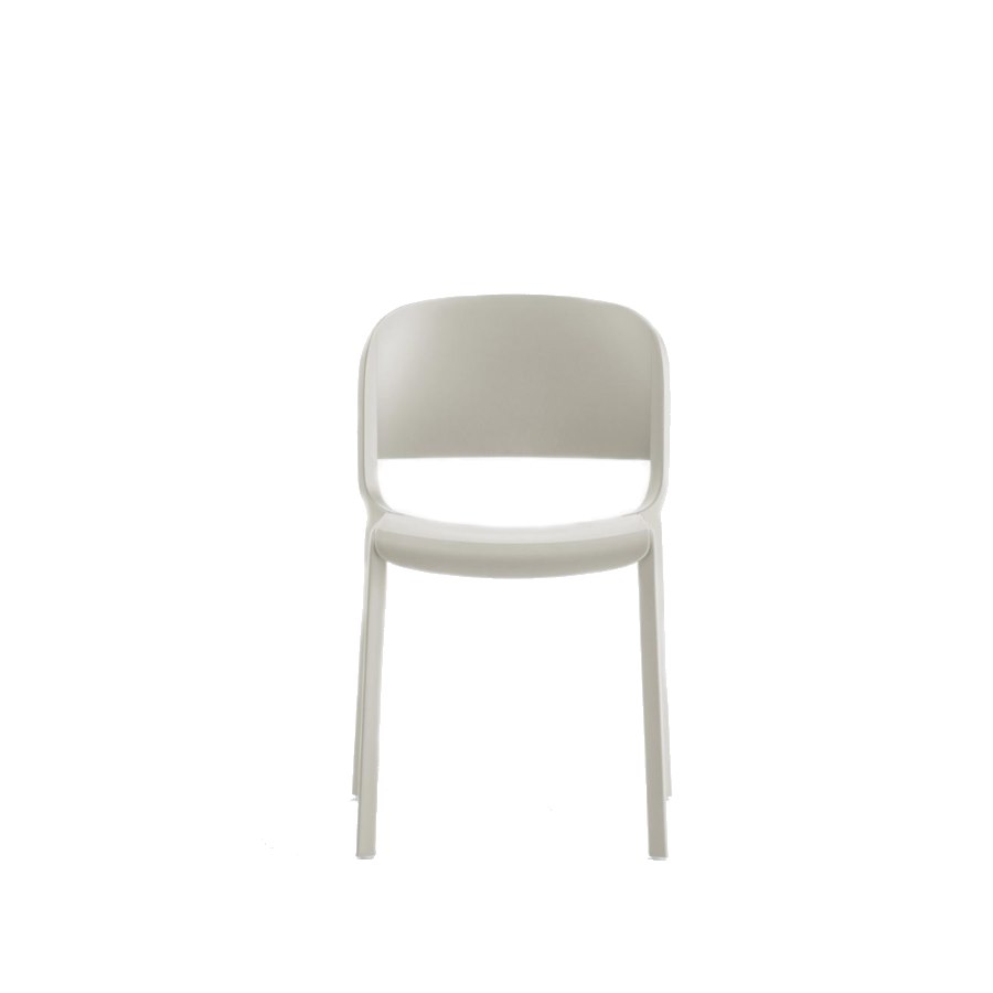 Stol Dome 260, sh.46 cm, stapelbar, duvgrå