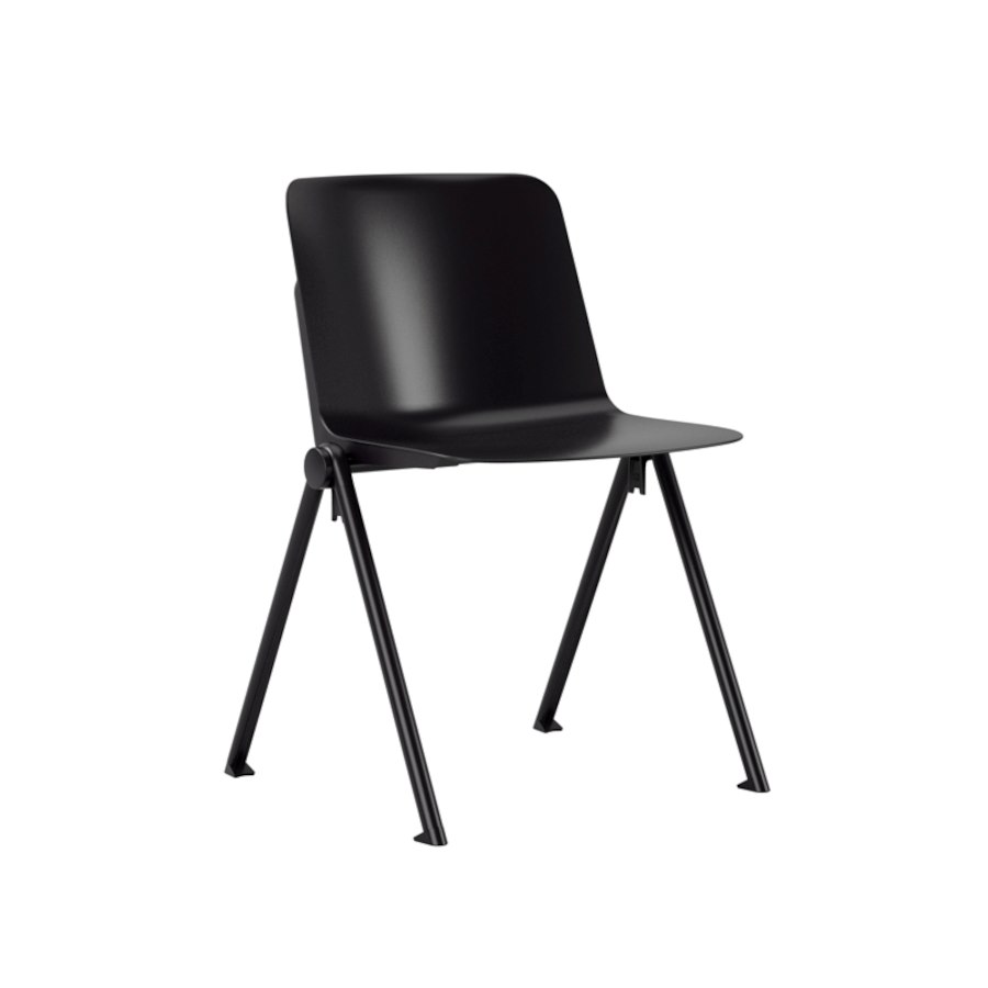 Matilda, svart skal, svart stativ, svart sidoplugg