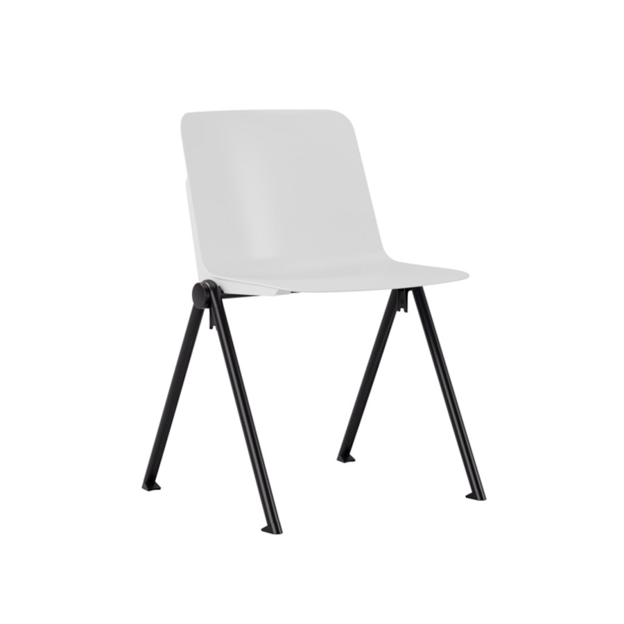 Matilda, vitt skal, svart stativ, svart sidoplugg med koppling