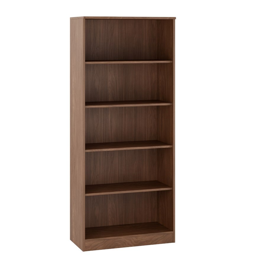 Milano bokhylla, H180xB80 cm, valnöt