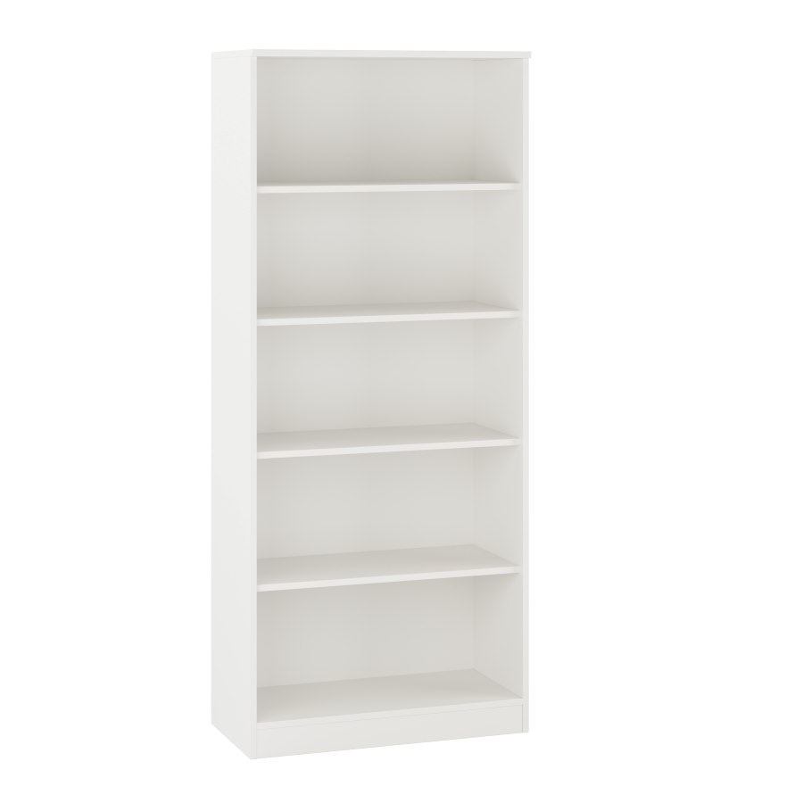 Milano bokhylla, H180xB80 cm, vit