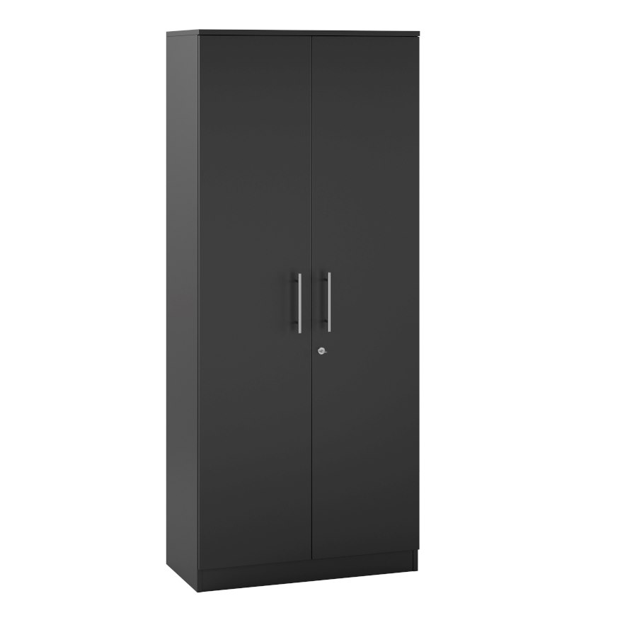 Milano pärmskåp, H180xB80 cm, svart