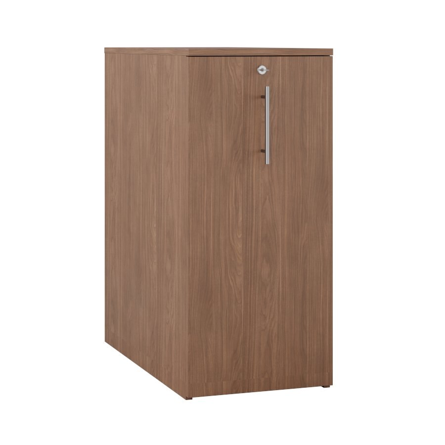 Milano utdragsskåp, H120xB40xD80, valnöt