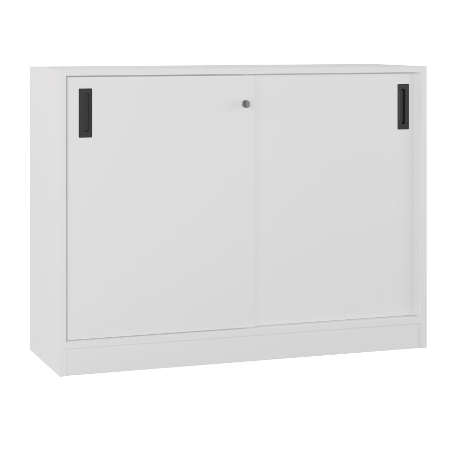 Milano skjutdörrskåp, H90xB120 cm, vit