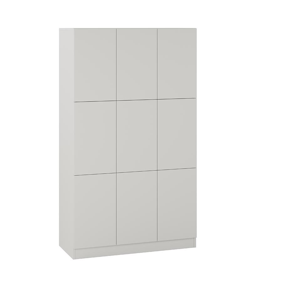 Milano Personalskåp 9-fack, RFID, ljusgrå