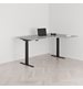 Höj och sänkbart svängt skrivbord PREMIUM, 2-motorigt, 60 varianter