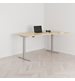 Hev- og senkbart skrivebord PREMIUM, buet skrivebord