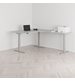 Hev- og senkbart skrivebord PREMIUM, hjørnepult