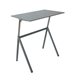 Hev- og senkbart skrivebord, krom/hvit, bordplate 96x62 cm, gassfjær, 75-119 cm
