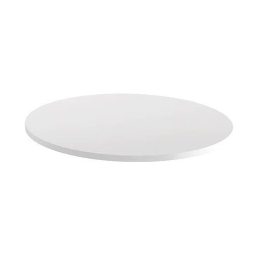 Rund bordplate, farge hvit, 4 størrelser
