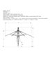 Parasoll 5x5 m - 3 färger