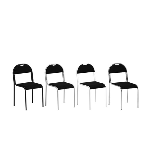 Konferensstol RX002, 4 färger stativ, sits och rygg i tyg, stapelbar