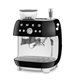 Manuell espressomaskin 50's Style, kaffekvarn