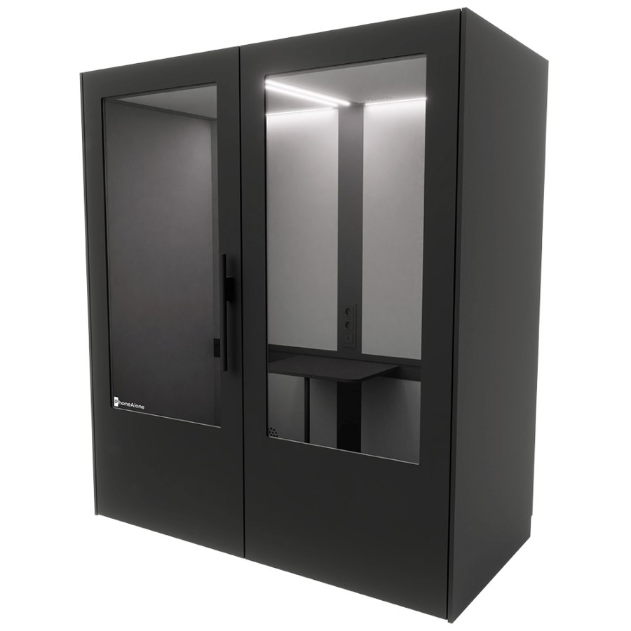 Dubbelbox, tyst rum, svart