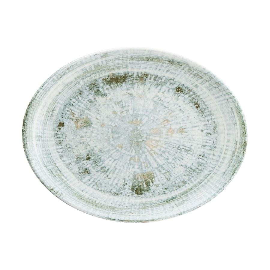 Tallrik Odette Olive, 31x24 cm, flat, oval, upphöjd kant