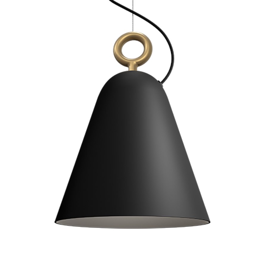 Pendel Bella, mattsvart E27