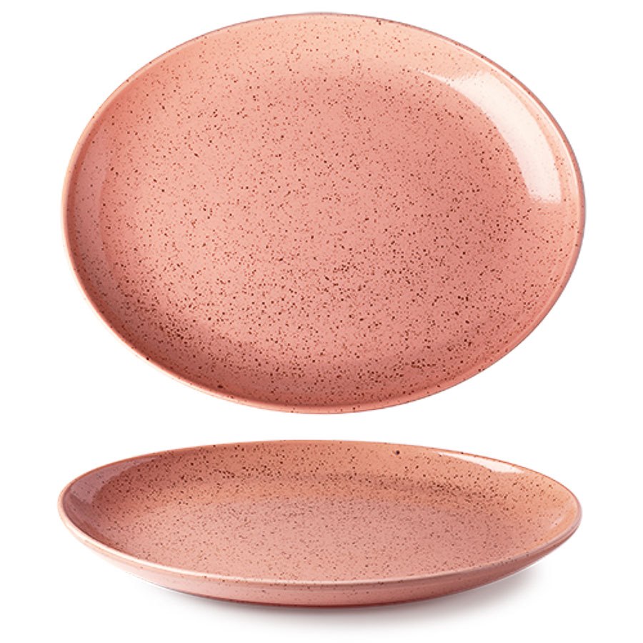 Tallrik Lifestyle Terracotta, dia 32 cm, flat, oval