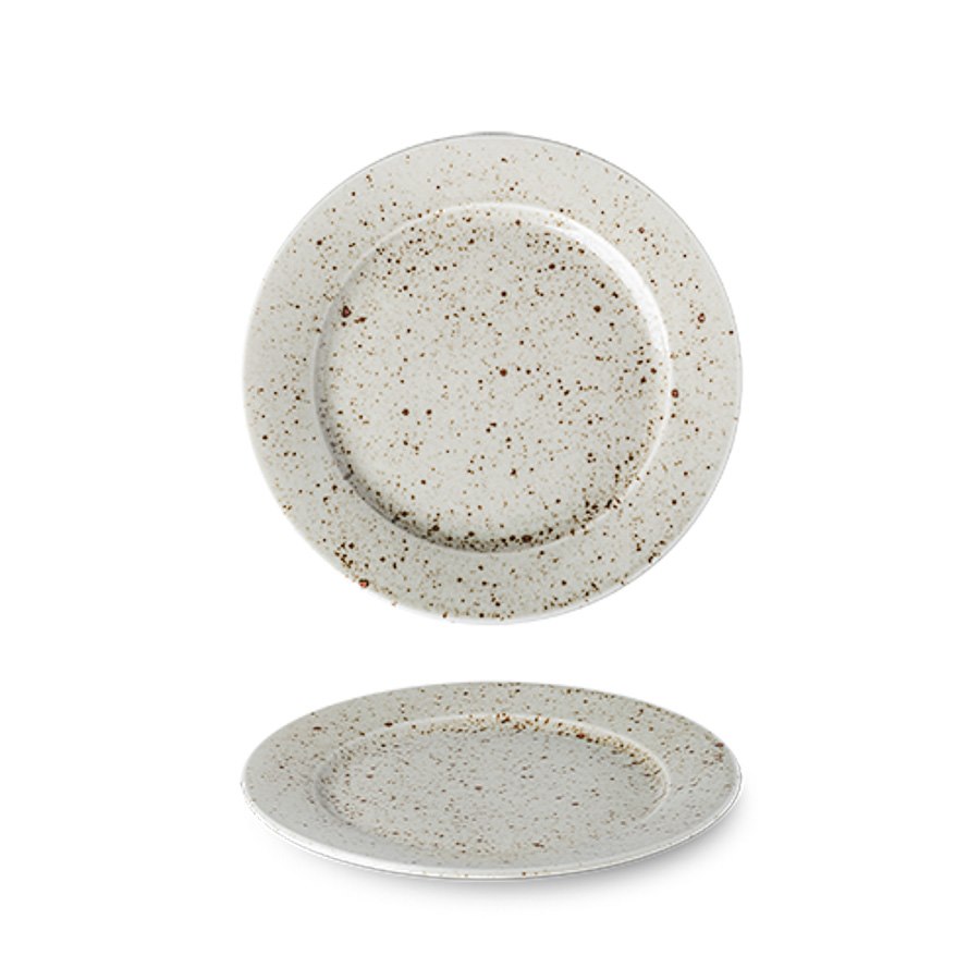 Tallrik Lifestyle Natural, dia 17 cm, flat, med bräm