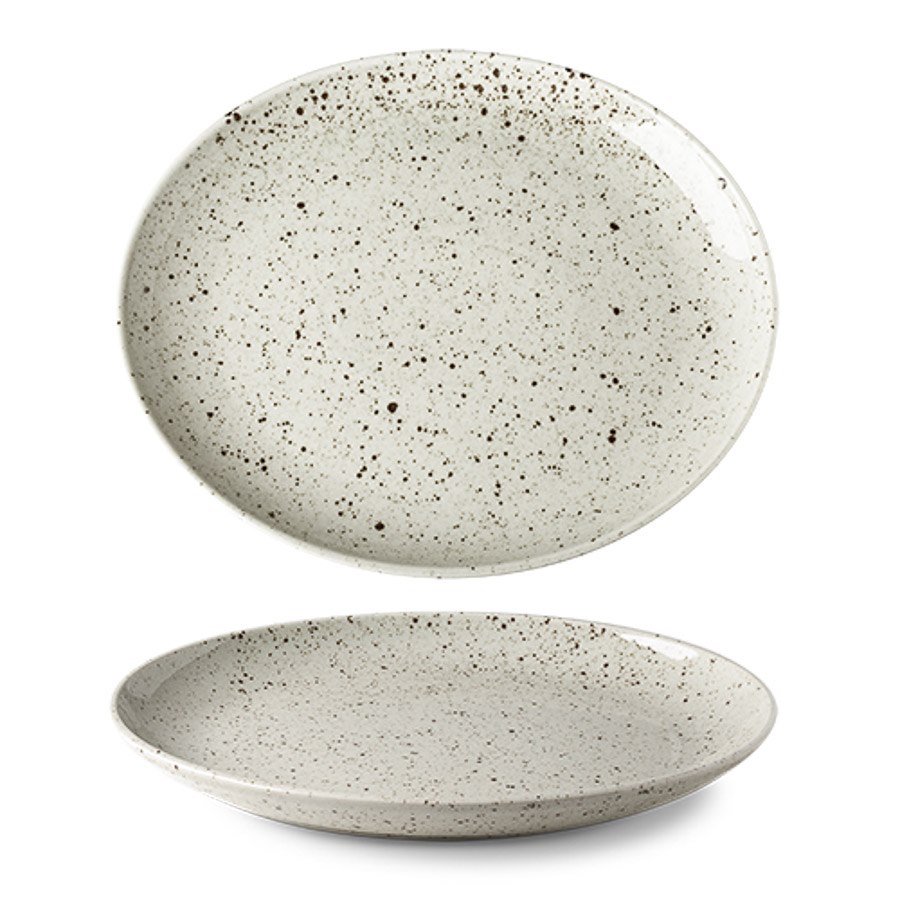 Tallrik Lifestyle Natural, dia 28 cm, flat, oval