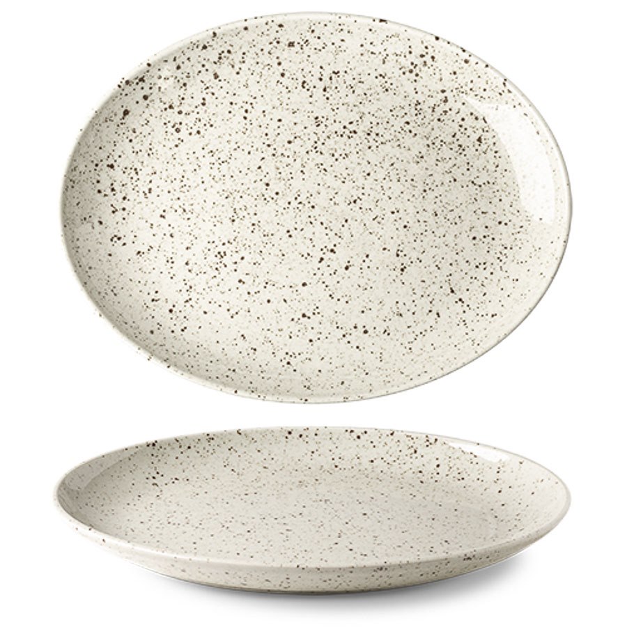 Tallrik Lifestyle Natural, dia 32 cm, flat, oval