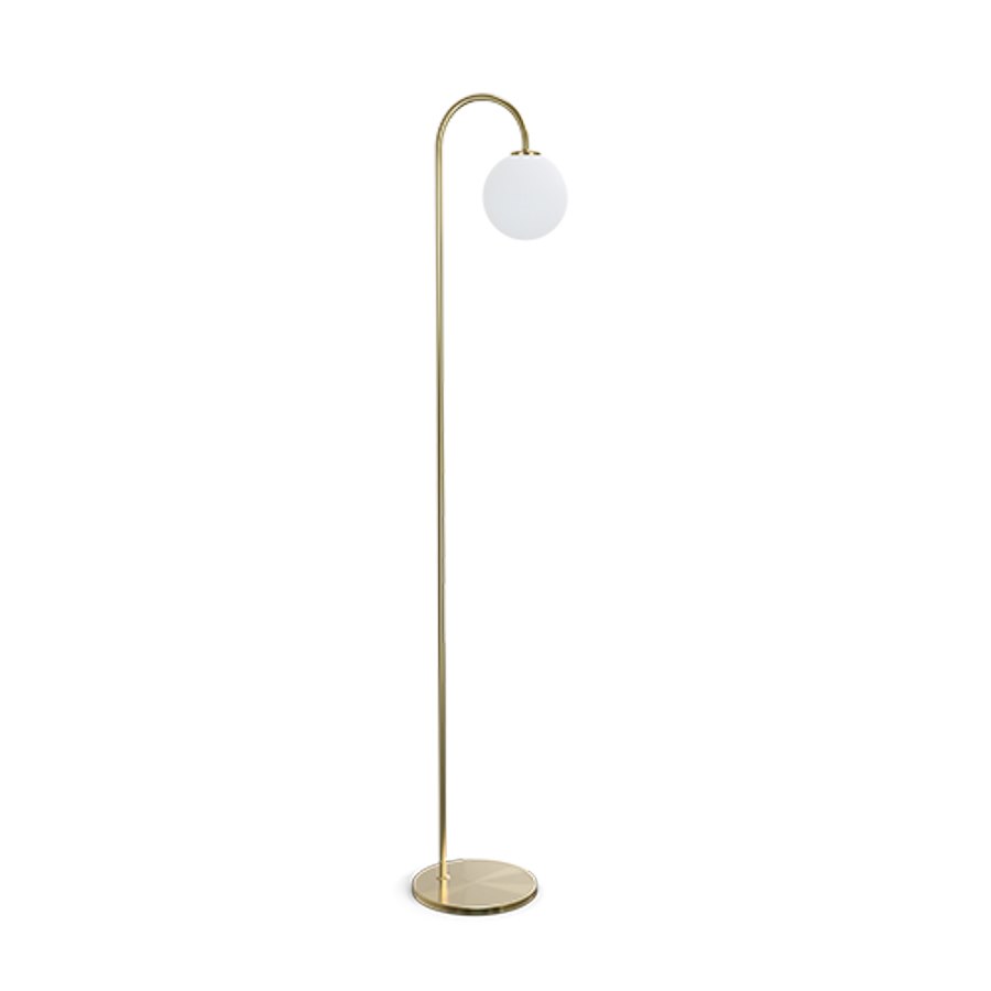 Golvlampa Ballon, mässing G9