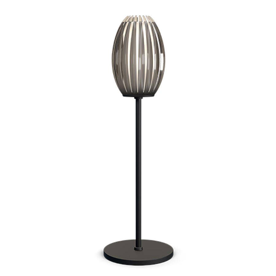 Bordlampe Tentacle 50 cm, svart/røyk G9