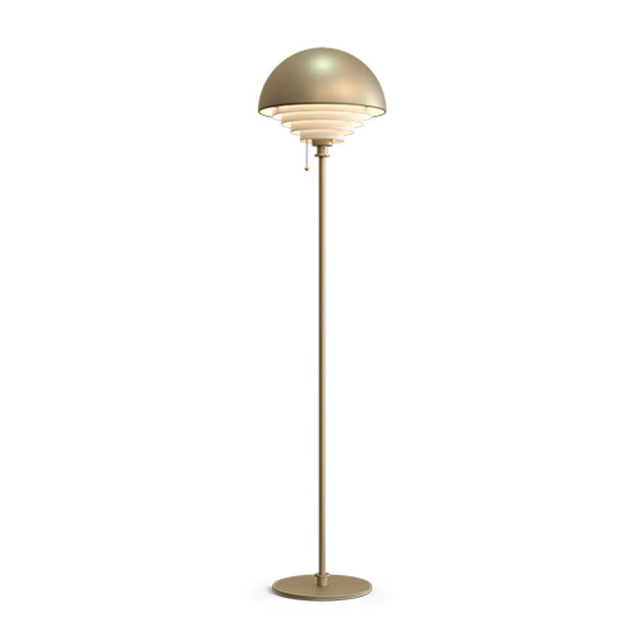 Golvlampa Motown, mässing E27