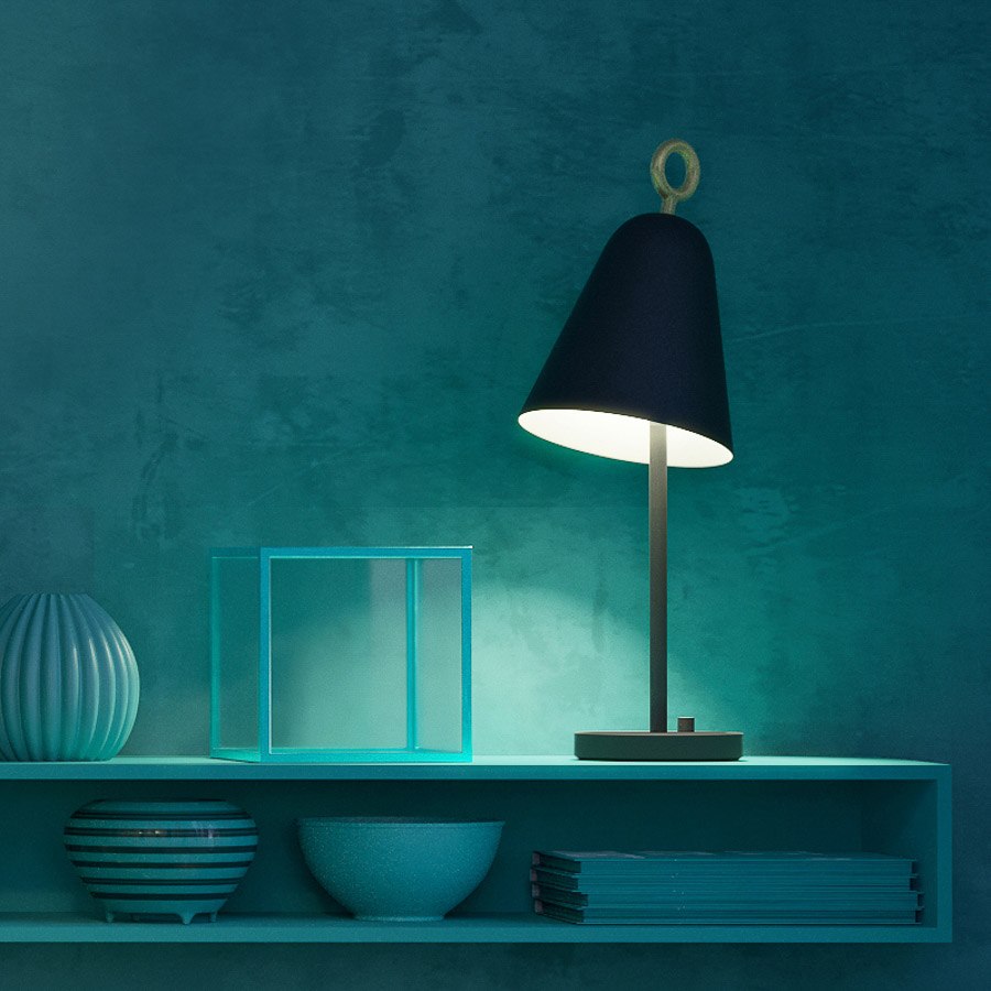 Bordslampa Bella, mattsvart E14