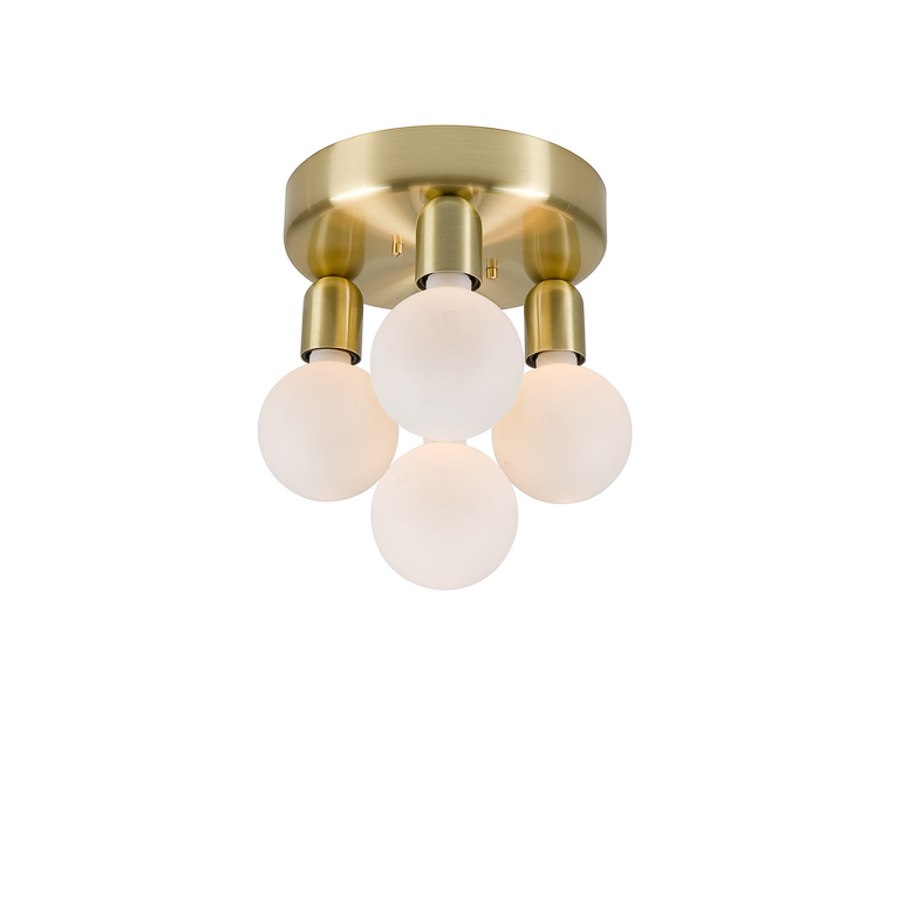 Plafond Regal 4, dia 23 cm, mässing E27