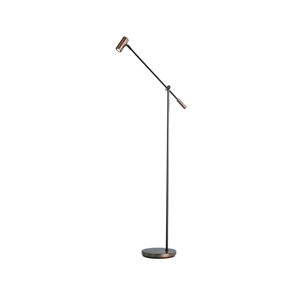 Golvlampa Cato, dimbar, oxid GU4/MR11