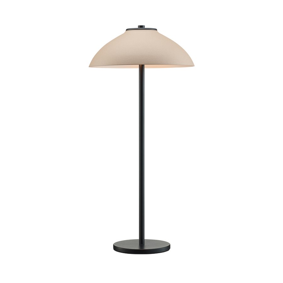 Bordslampa Vali High, svartstruktur/sandstruktur G9