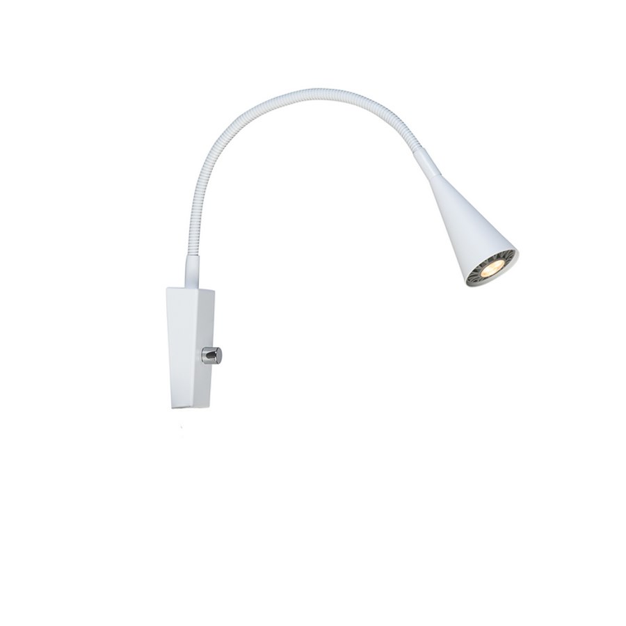 Vägglampa Ledro, mattvit MR16