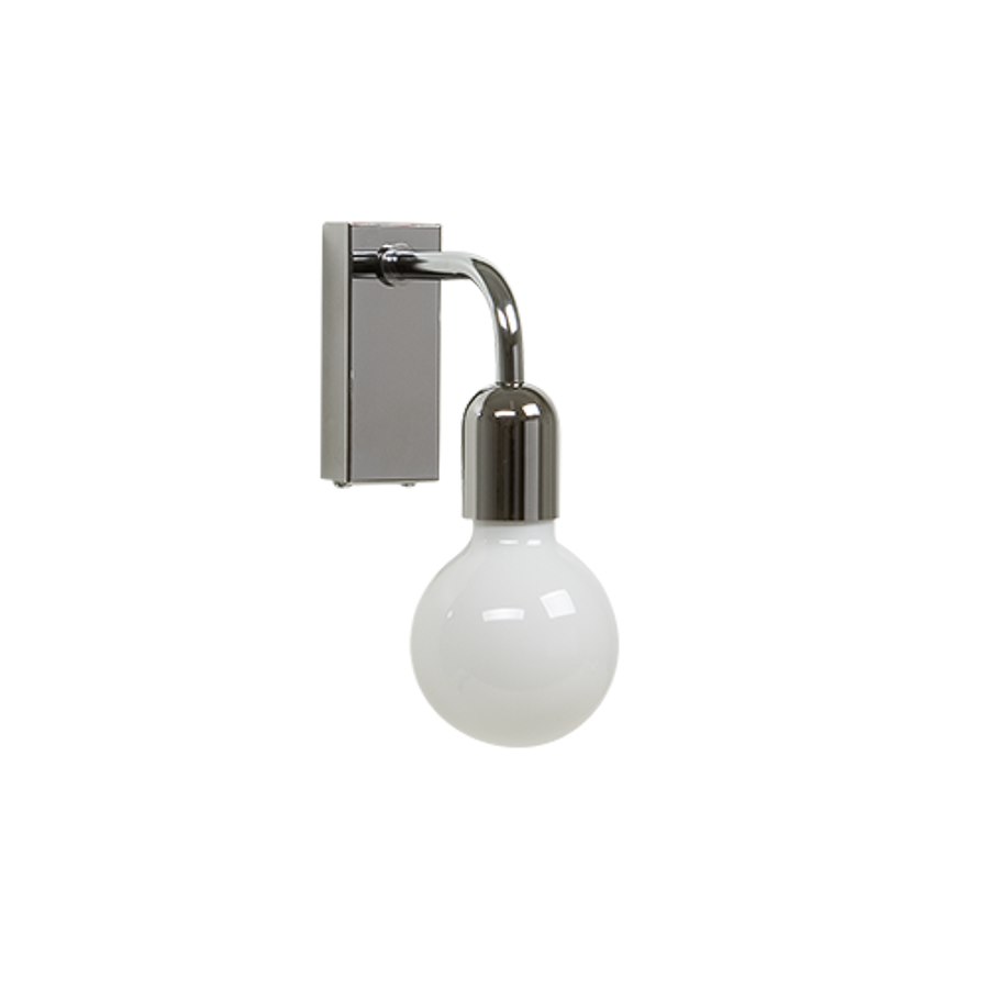 Vägglampa Regal 1, IP44 krom E27