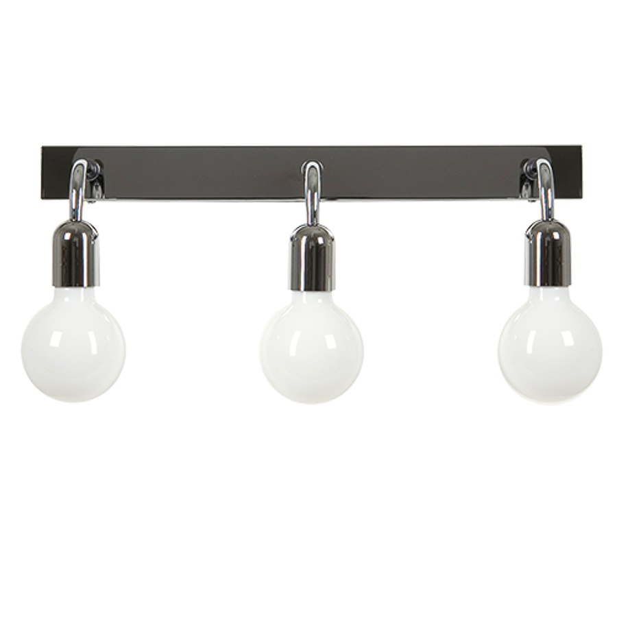 Vägglampa Regal 3, IP44 krom E27