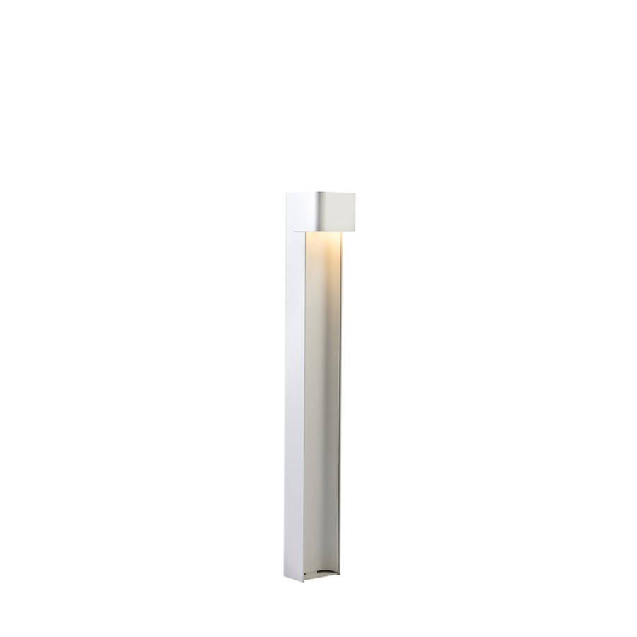 Pollare Taurus, IP54 höjd 100 cm, vitstruktur LED