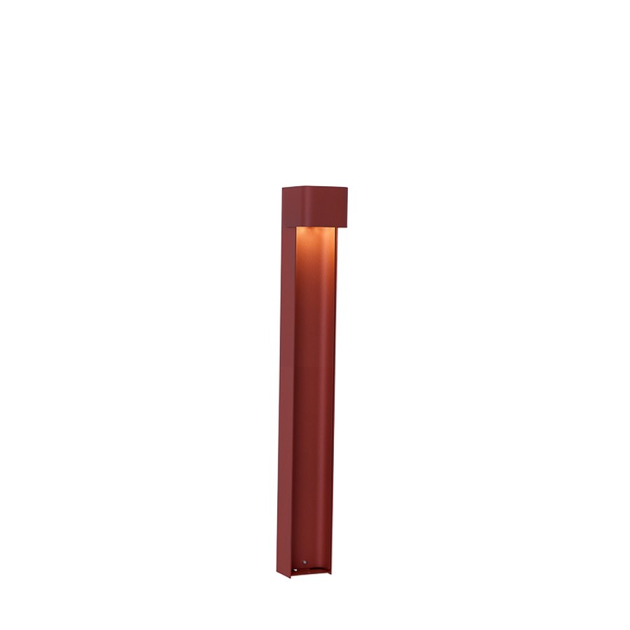 Pollare Taurus, IP54 höjd 100 cm, roststruktur LED