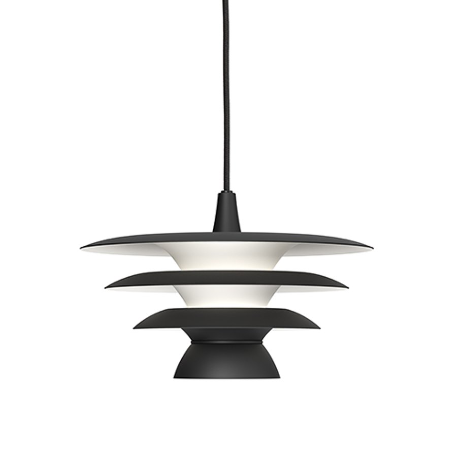 Pendel DaVinci, dia 30 cm, mattsvart E14