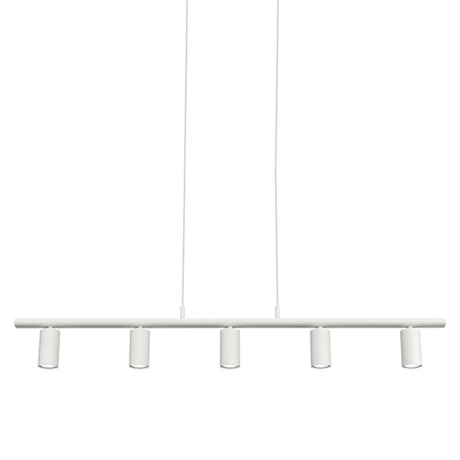 Pendel Lucy 5, linjär, mattvit GU10
