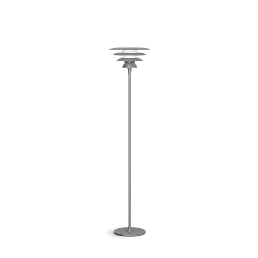 Golvlampa DaVinci, dia 30 cm, oxidgrå G9