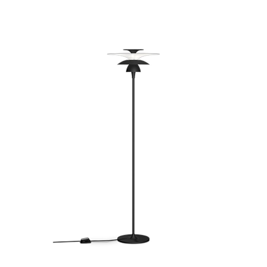 Golvlampa Picasso, dia 38 cm, H1400 mattsvart G9