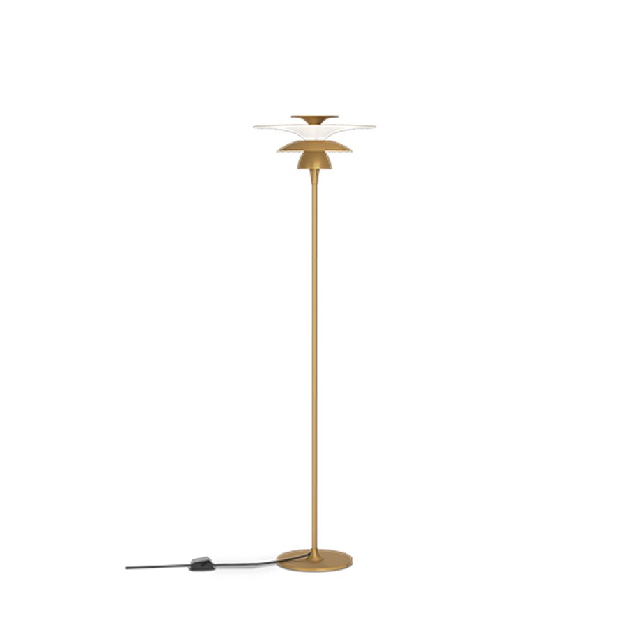 Golvlampa Picasso, dia 38 cm, H1400 antikmässing G9