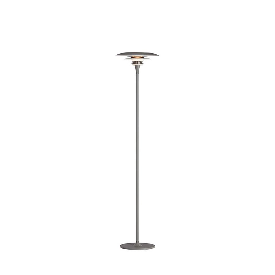 Golvlampa Diablo, dia 30 cm, grå/blanksvart dia 30 cm, G9