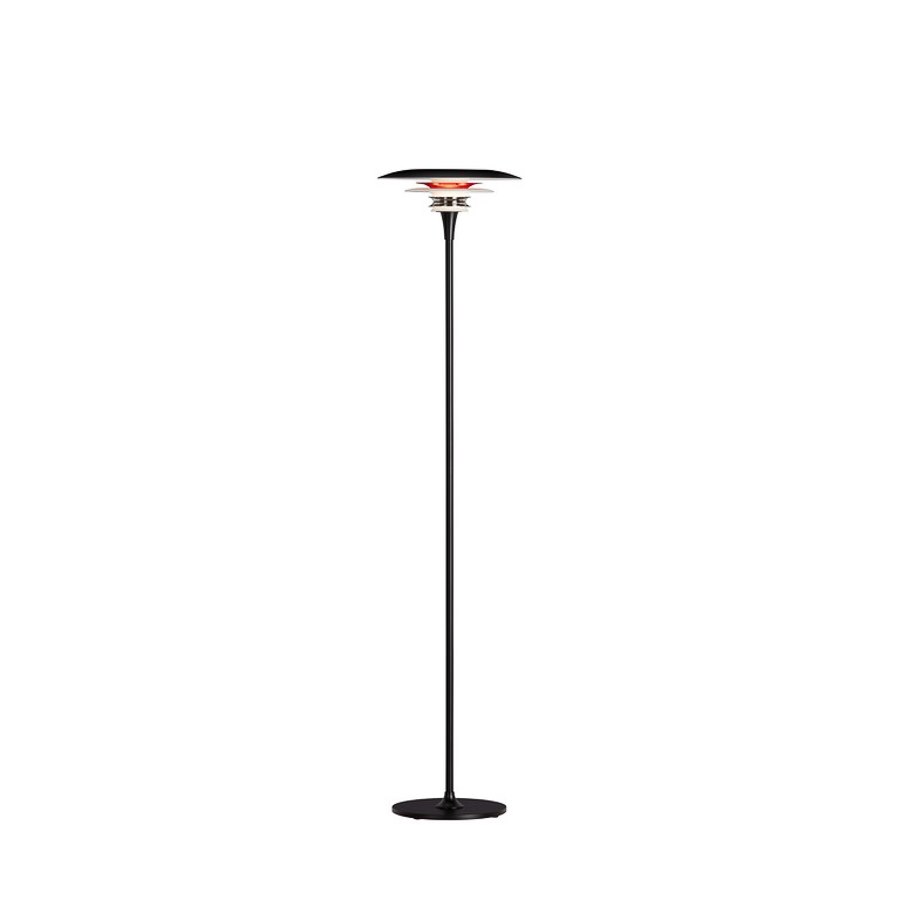 Golvlampa Diablo, dia 30 cm, mattsvart/blankröd dia 30 cm, G9